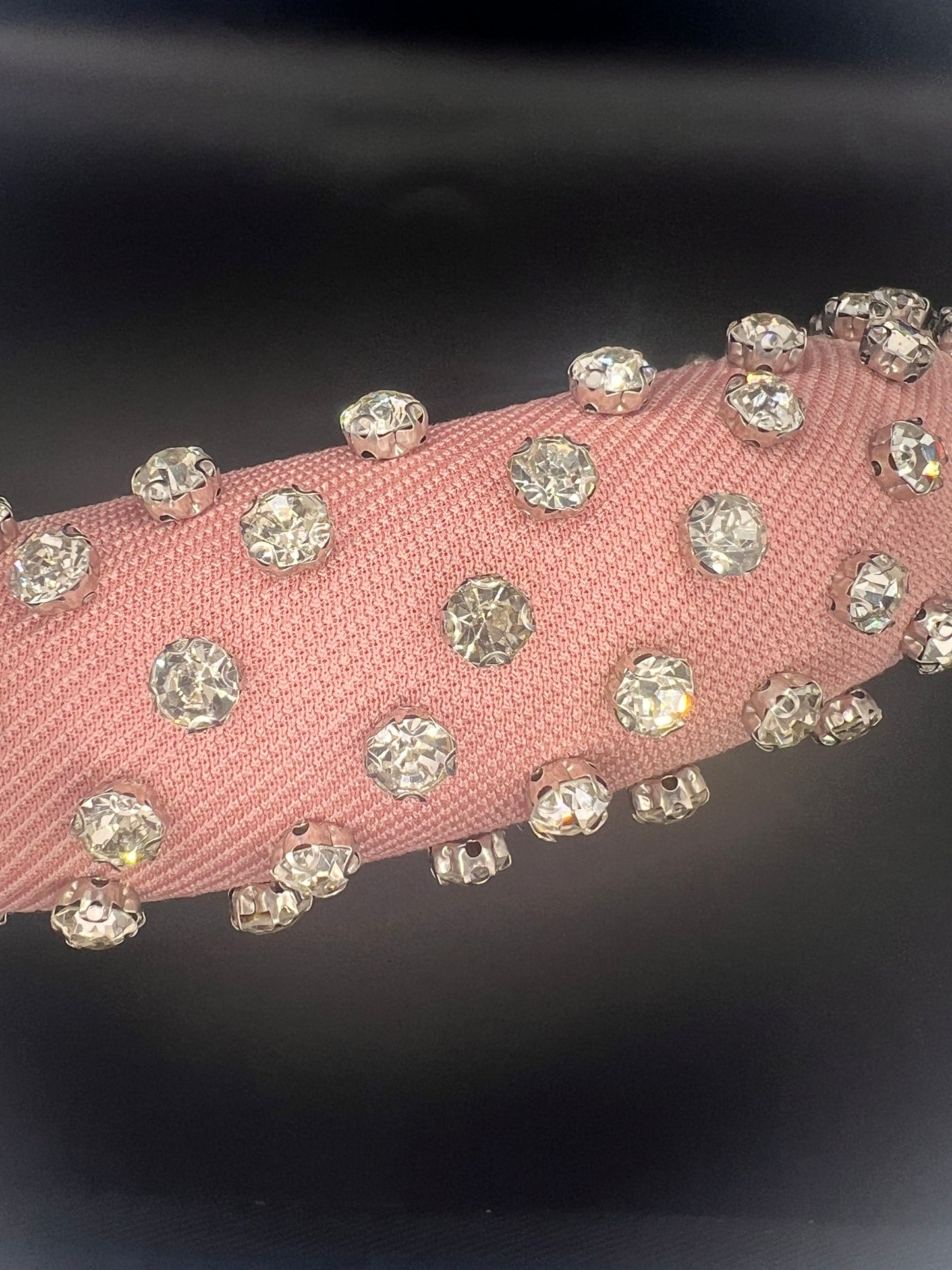 Pink crystal headband