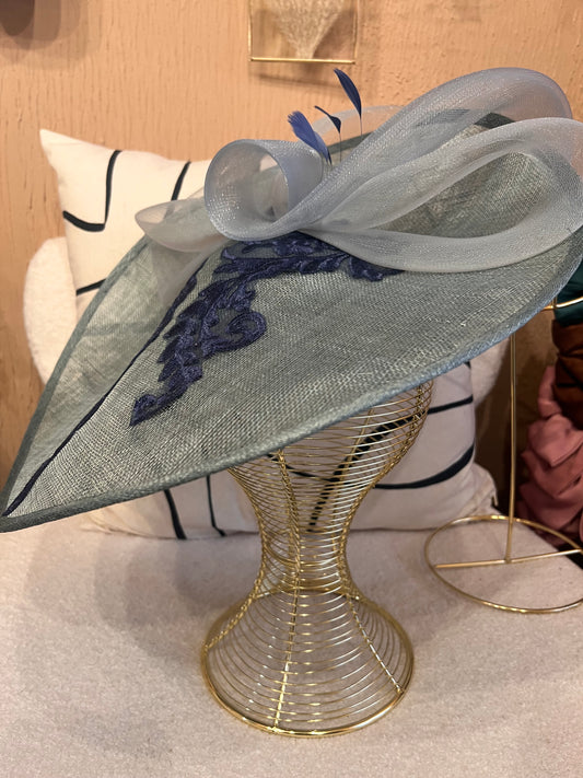 Blue & Navy Lace detail Hatinator