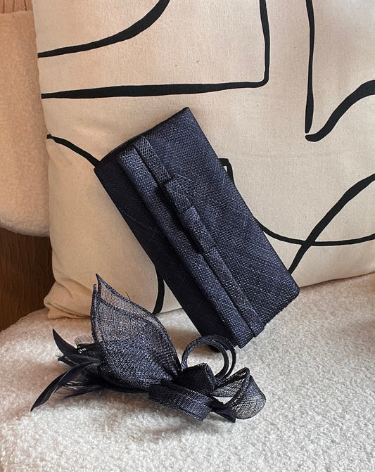 Bag & Fascinator Set Navy