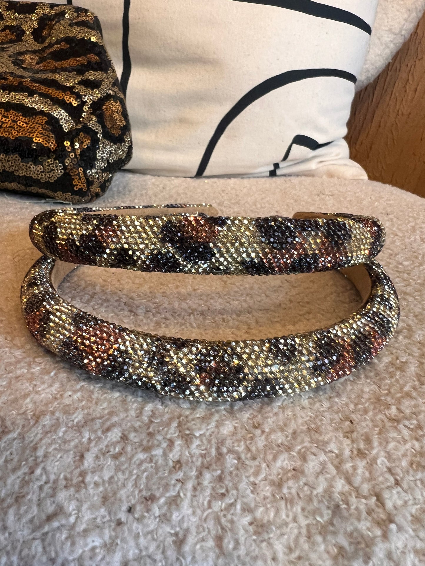 Leopard Crystal Headband