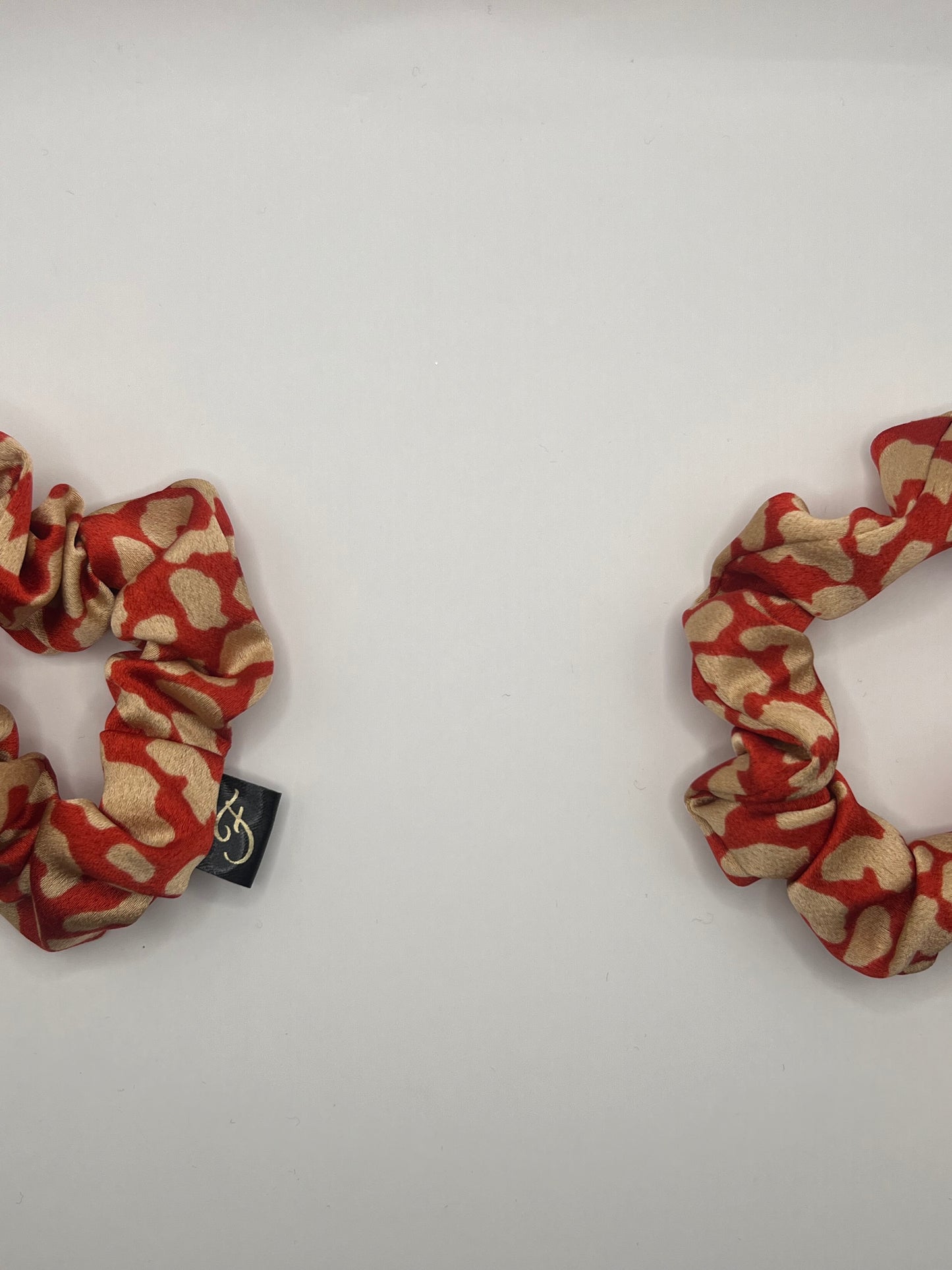 Luxury skinny Autumn Leopard Scrunchie