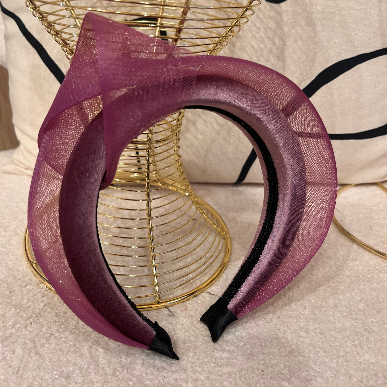 Deep Pink Magenta Knot Headband