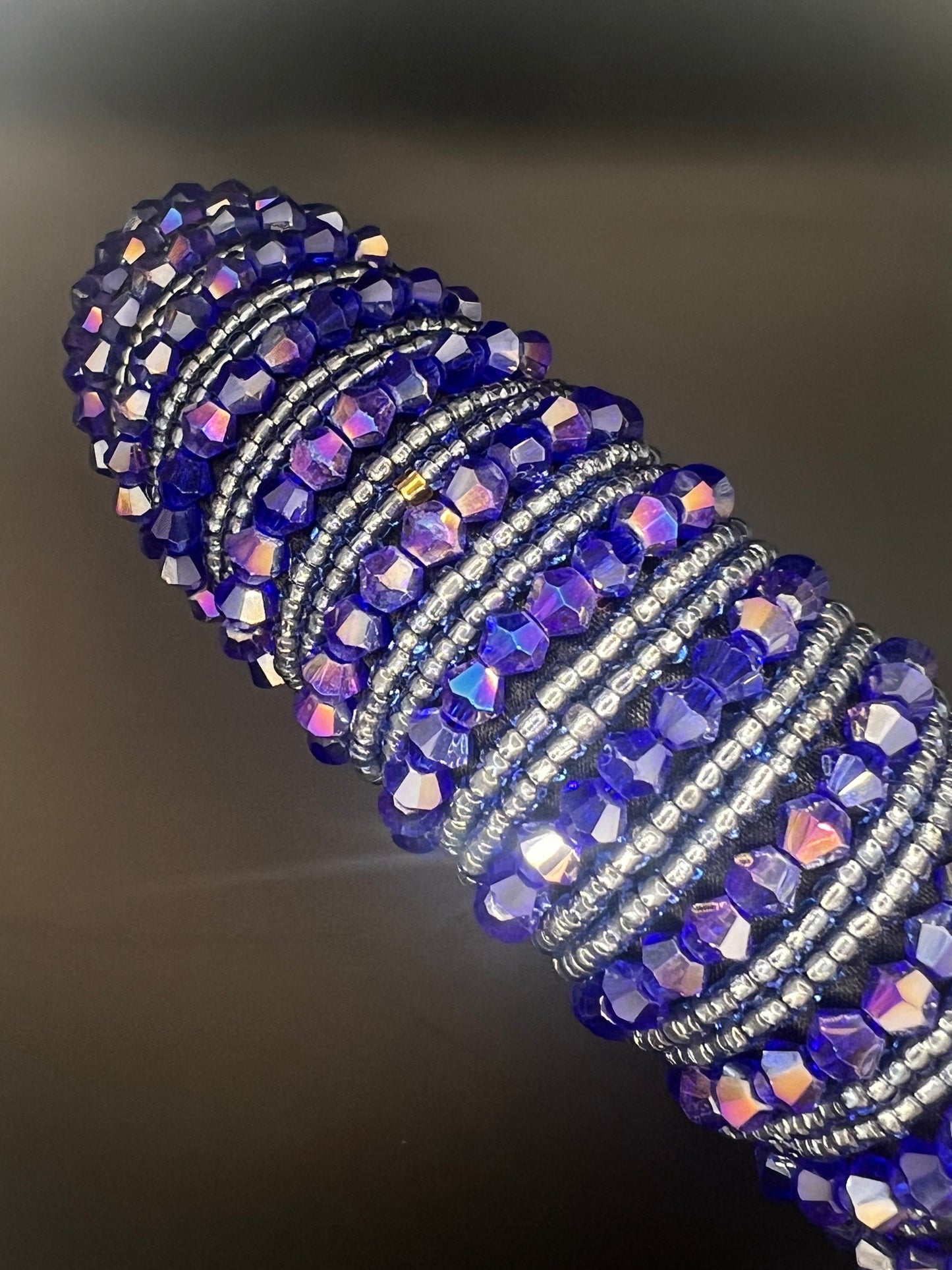 Cobalt blue chunky crystal band