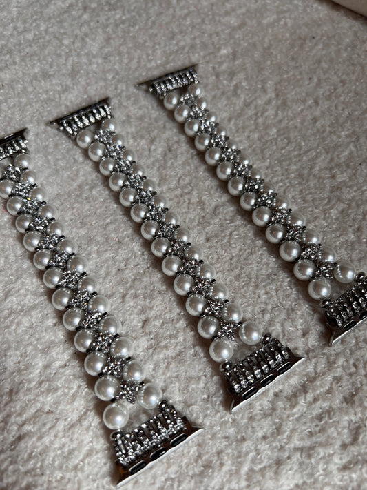 Apple Watch strap pearl & diamanté