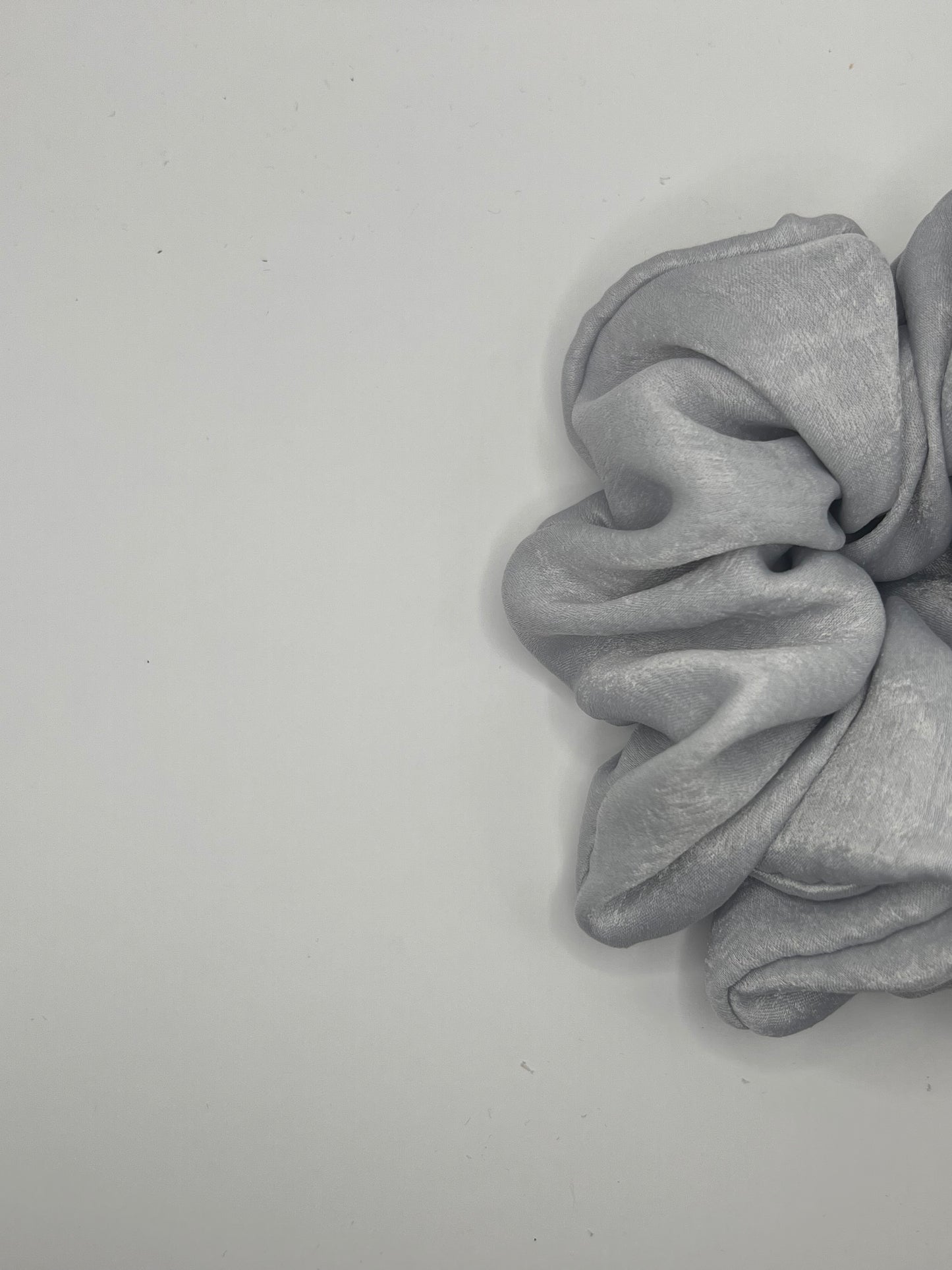 Luxury Silver Scrunchie