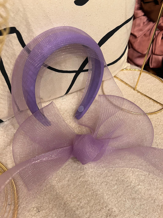 Lilac crin knotted headband