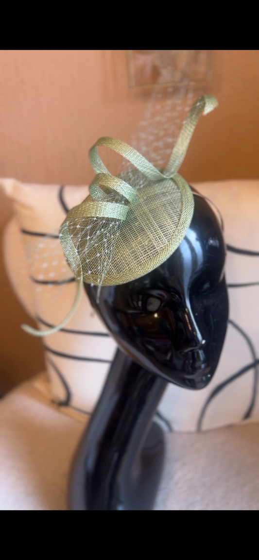 Sage Green Fascinator