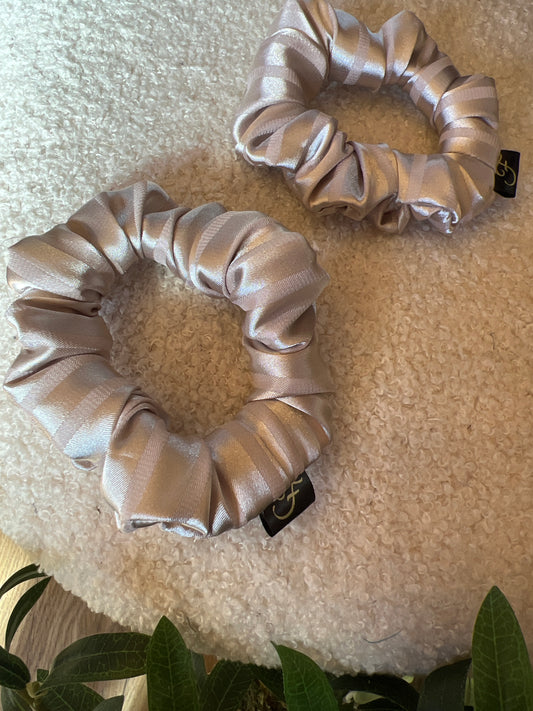 Skinny champagne pj scrunchie