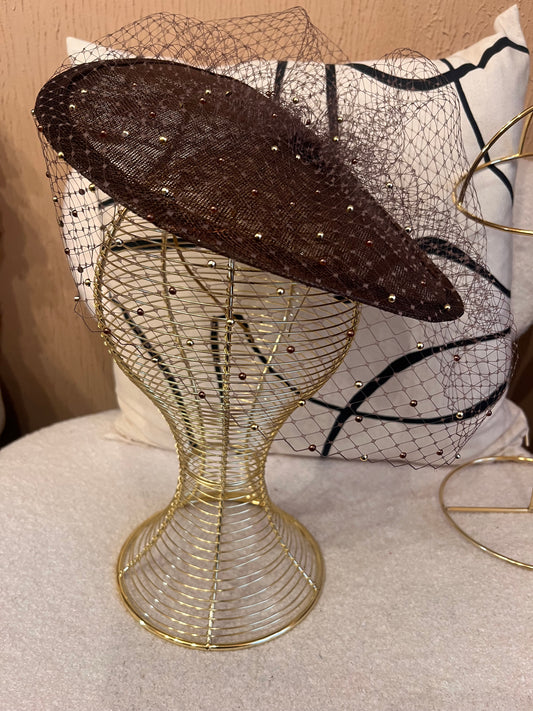 Brown & Gold Veiled Hatinator