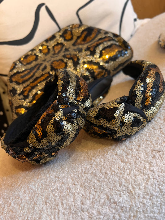 Leopard Sequin Headband