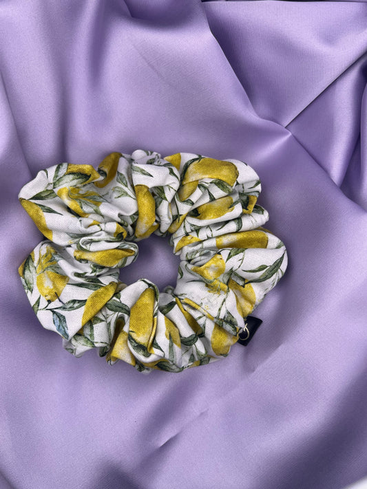 Luxury Amalfi Lemon Scrunchie
