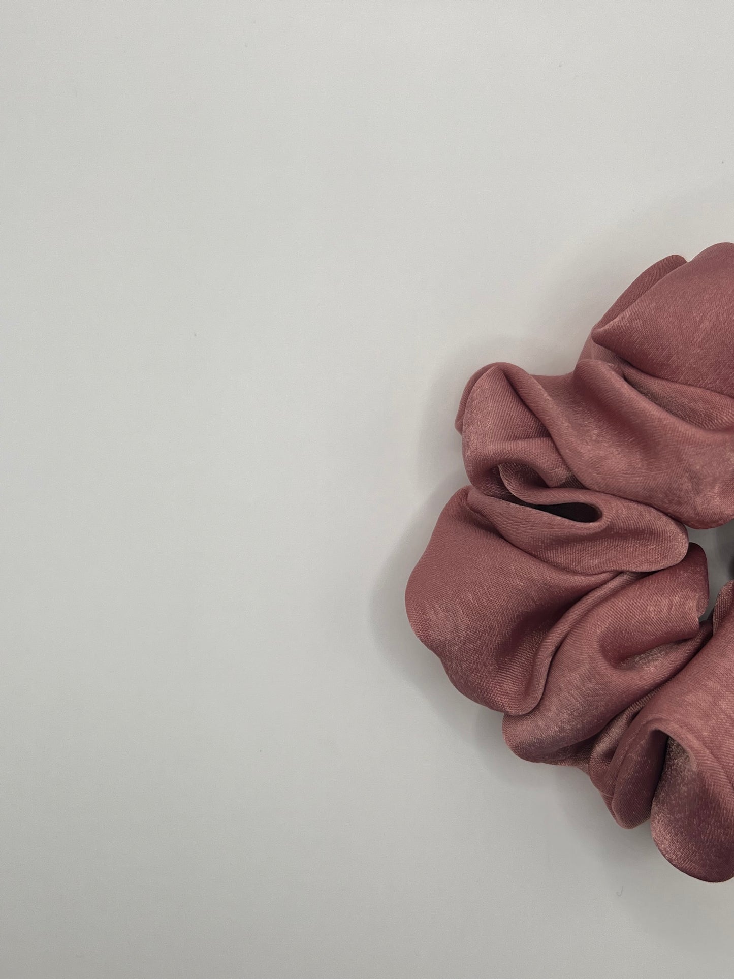 Luxury Dusky Rose Scrunchie