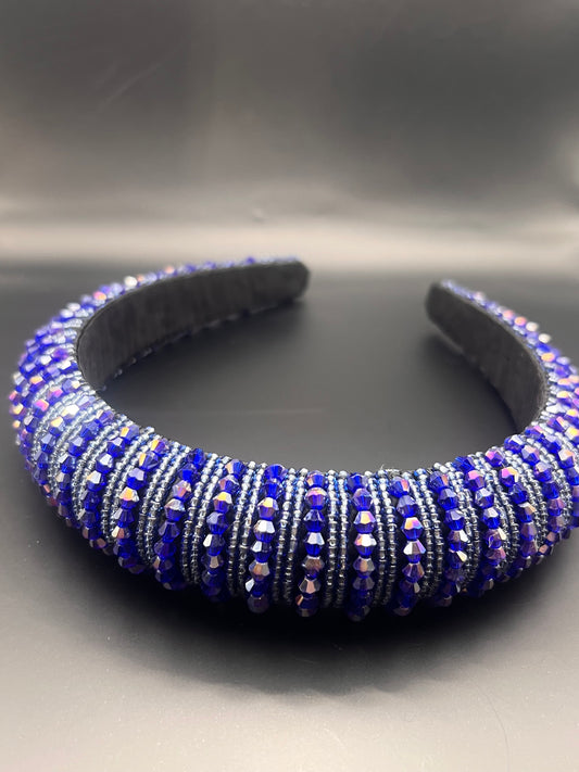 Cobalt blue chunky crystal band