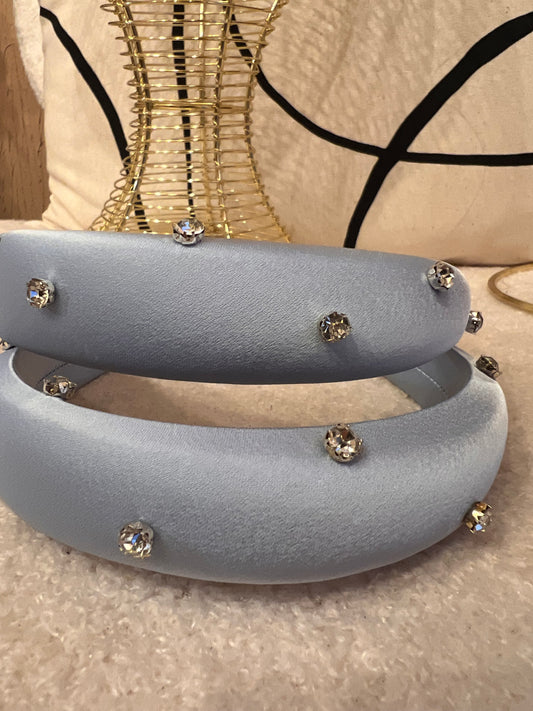 Soft Blue Diamanté headband