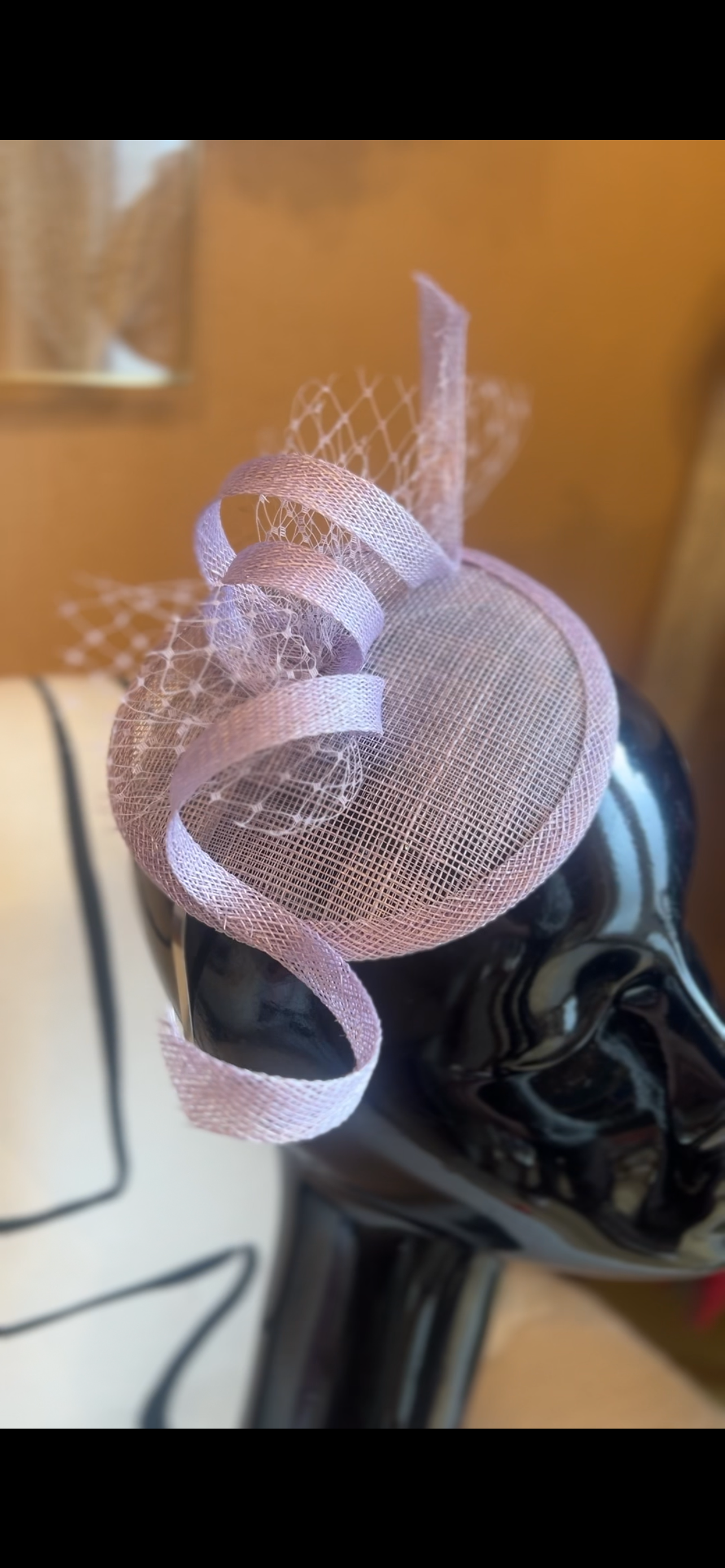 Lilac twist fascinator