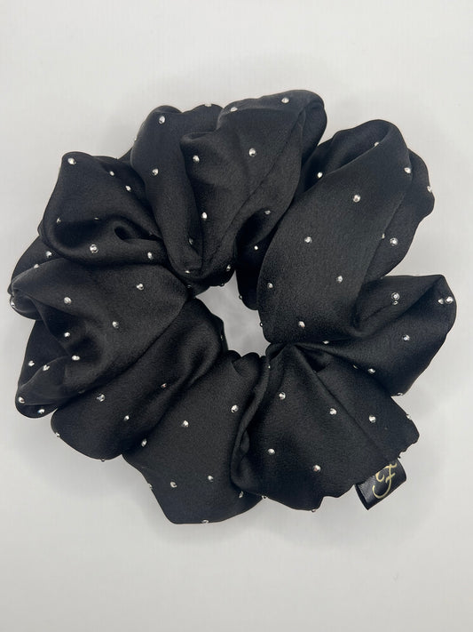 Luxury Black Sparkle Scrunchie