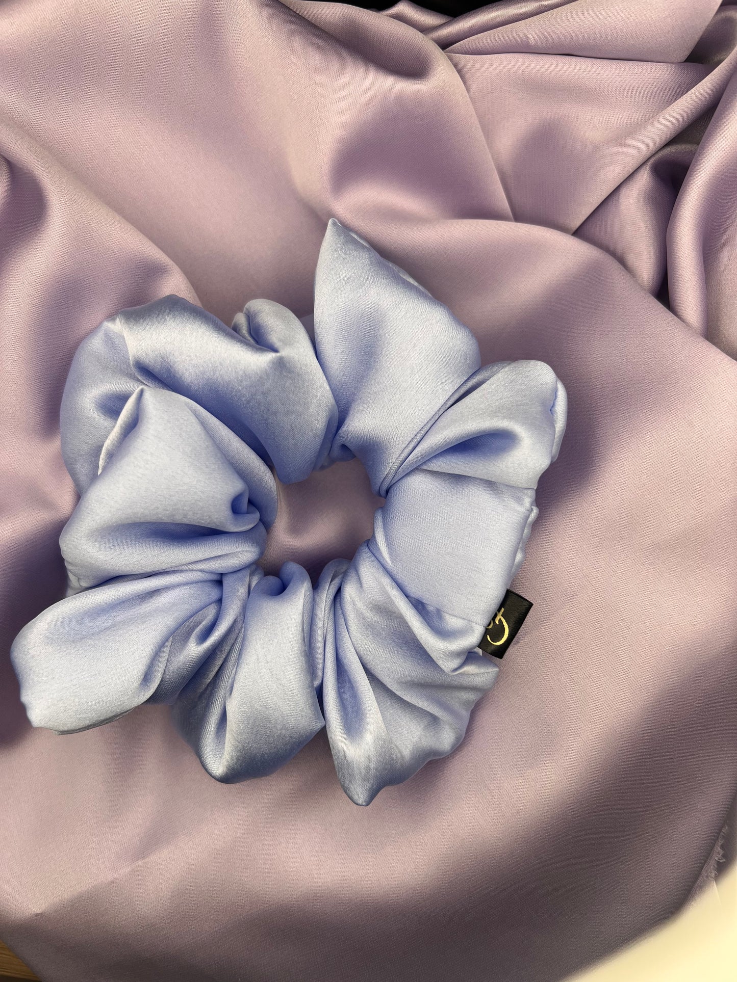 Luxury Cornflower Blue Scrunchie