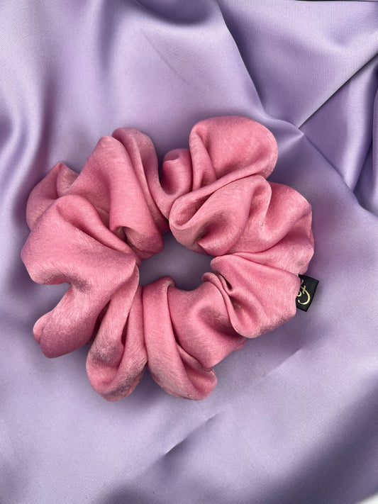 Luxury candy pink scrunchie