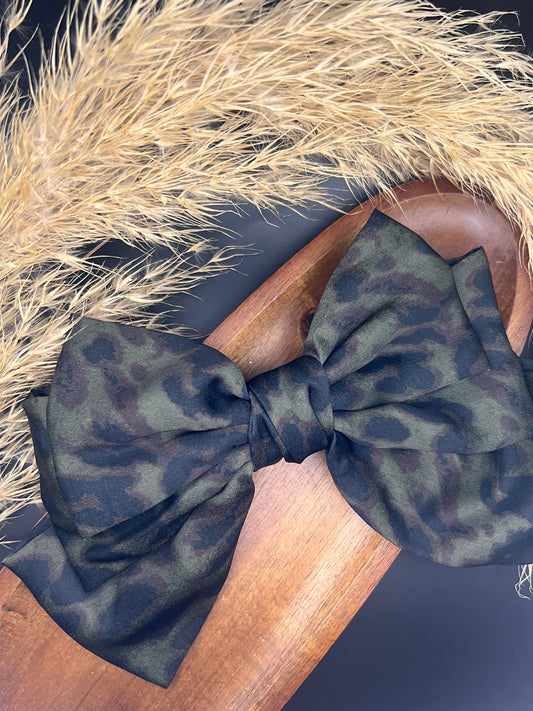Bow Khaki Leopard