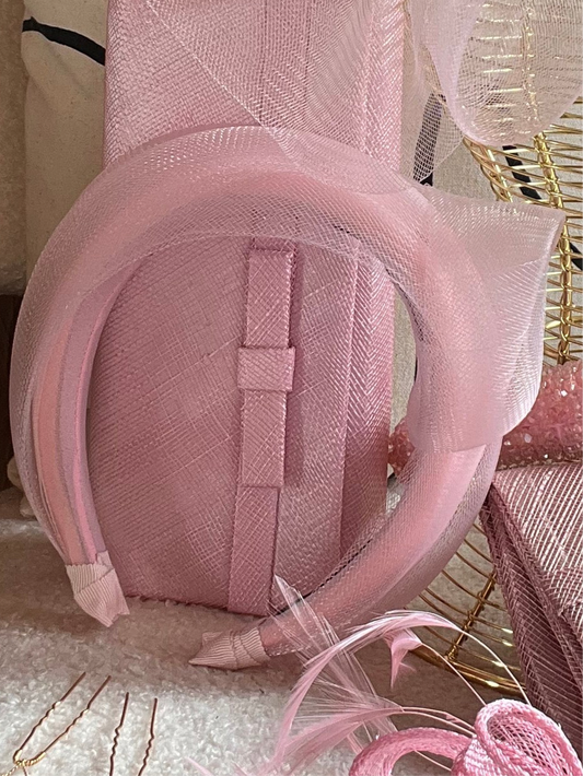 Blush knot headband