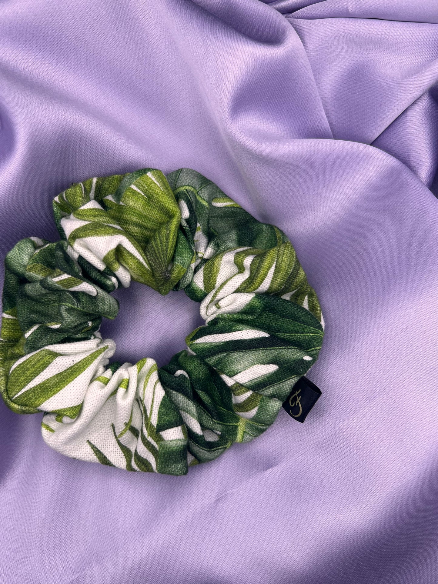 Luxury Tropic Print Scrunchie
