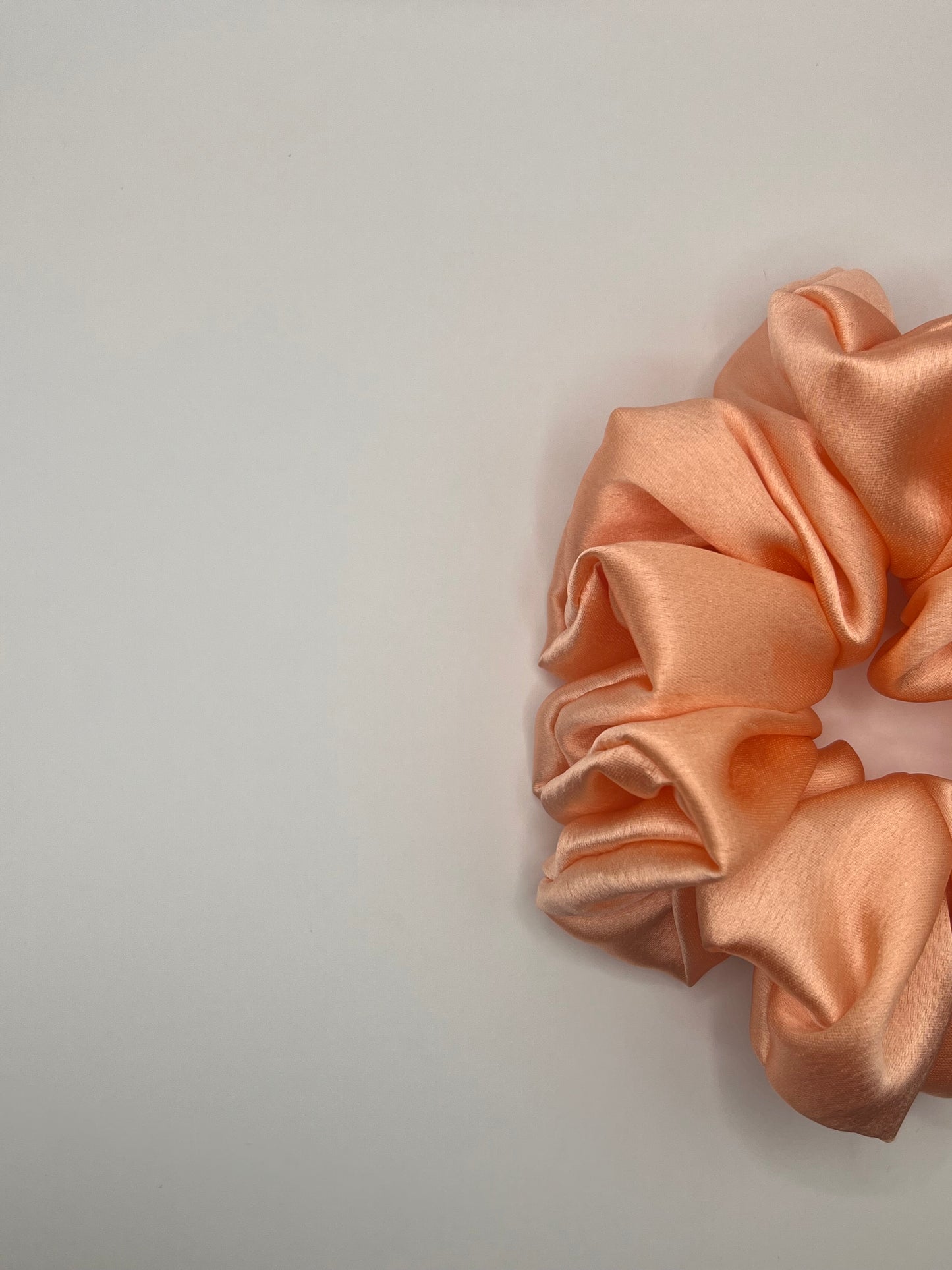 Luxury Peach Scrunchie