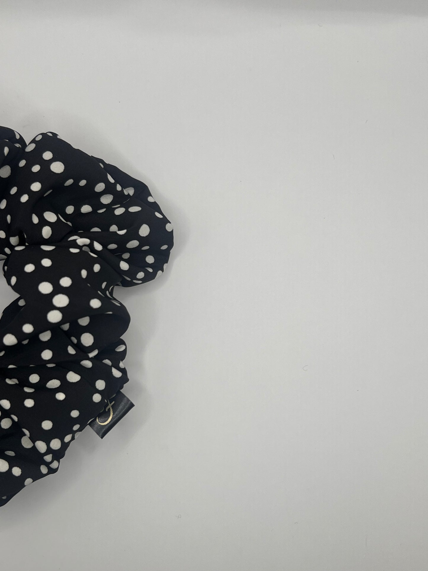 Luxury Polka Dot Scrunchie
