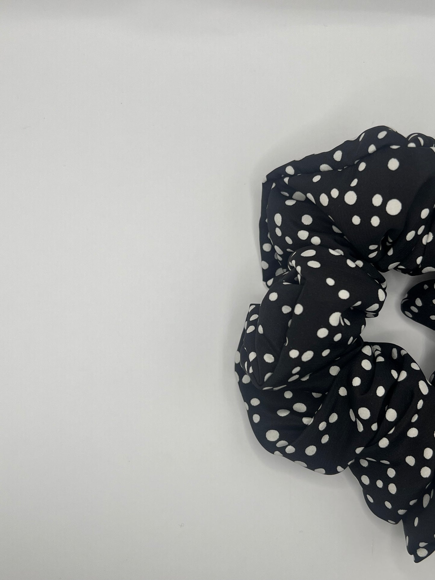 Luxury Polka Dot Scrunchie