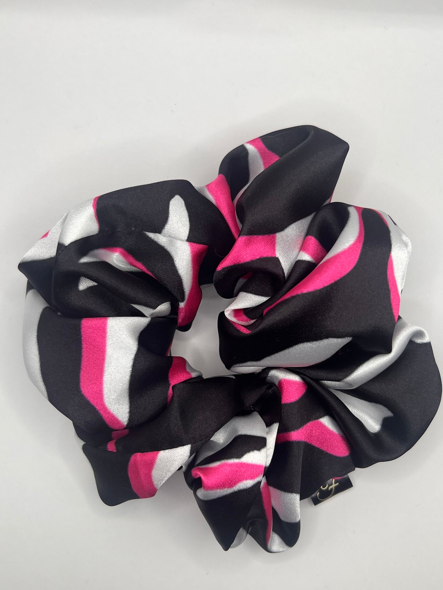 Luxury Hot pink Zebra Scrunchie