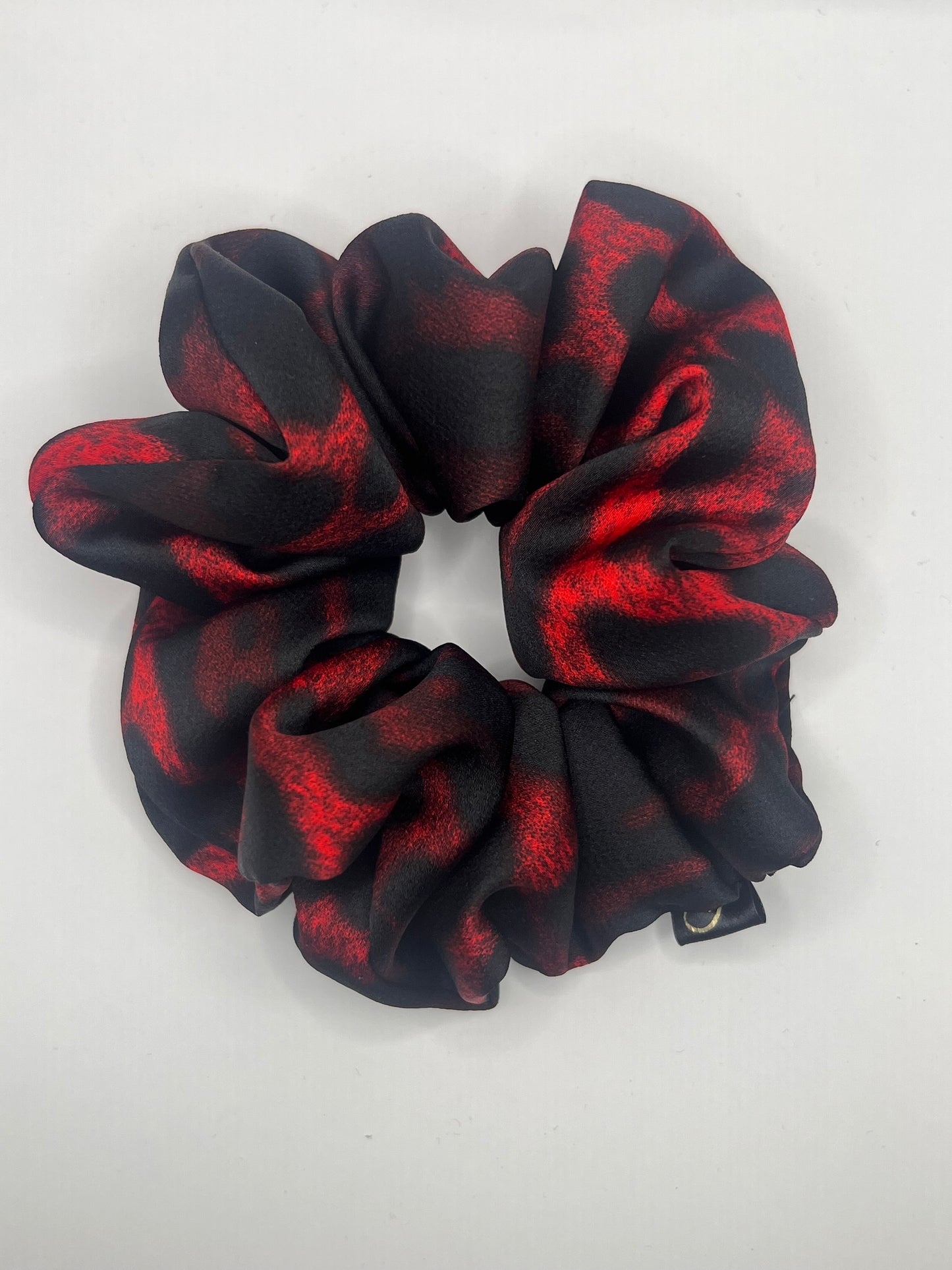 Luxury Red Leopard Scrunchie