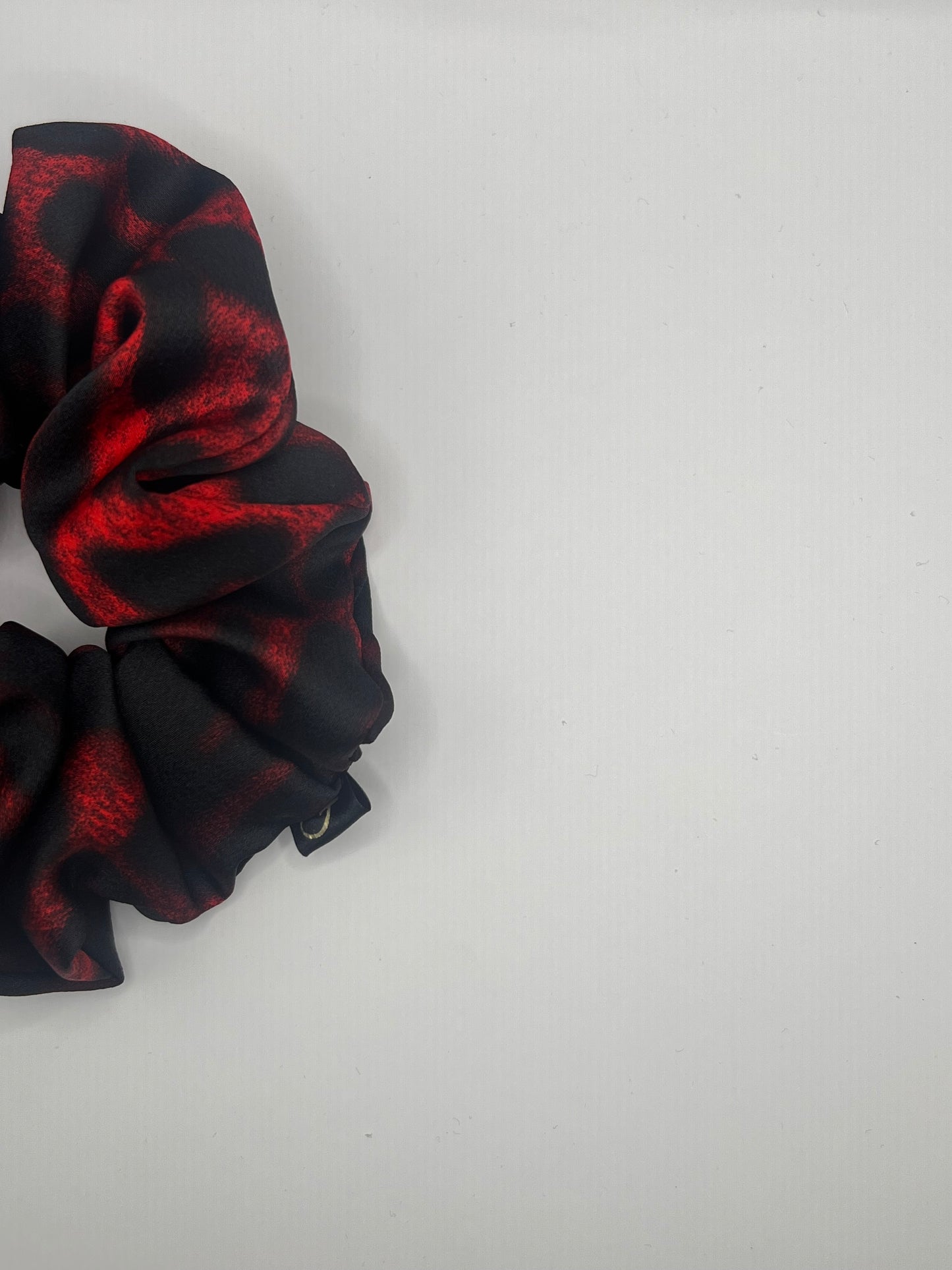 Luxury Red Leopard Scrunchie