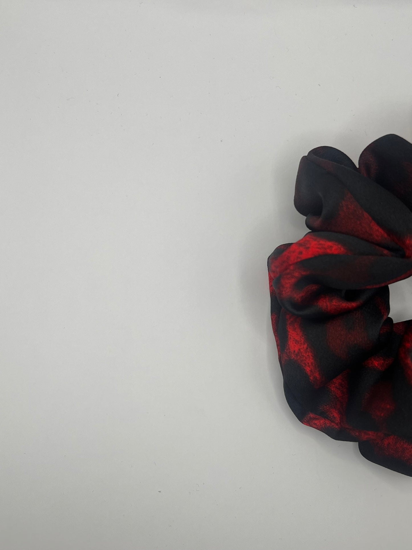 Luxury Red Leopard Scrunchie