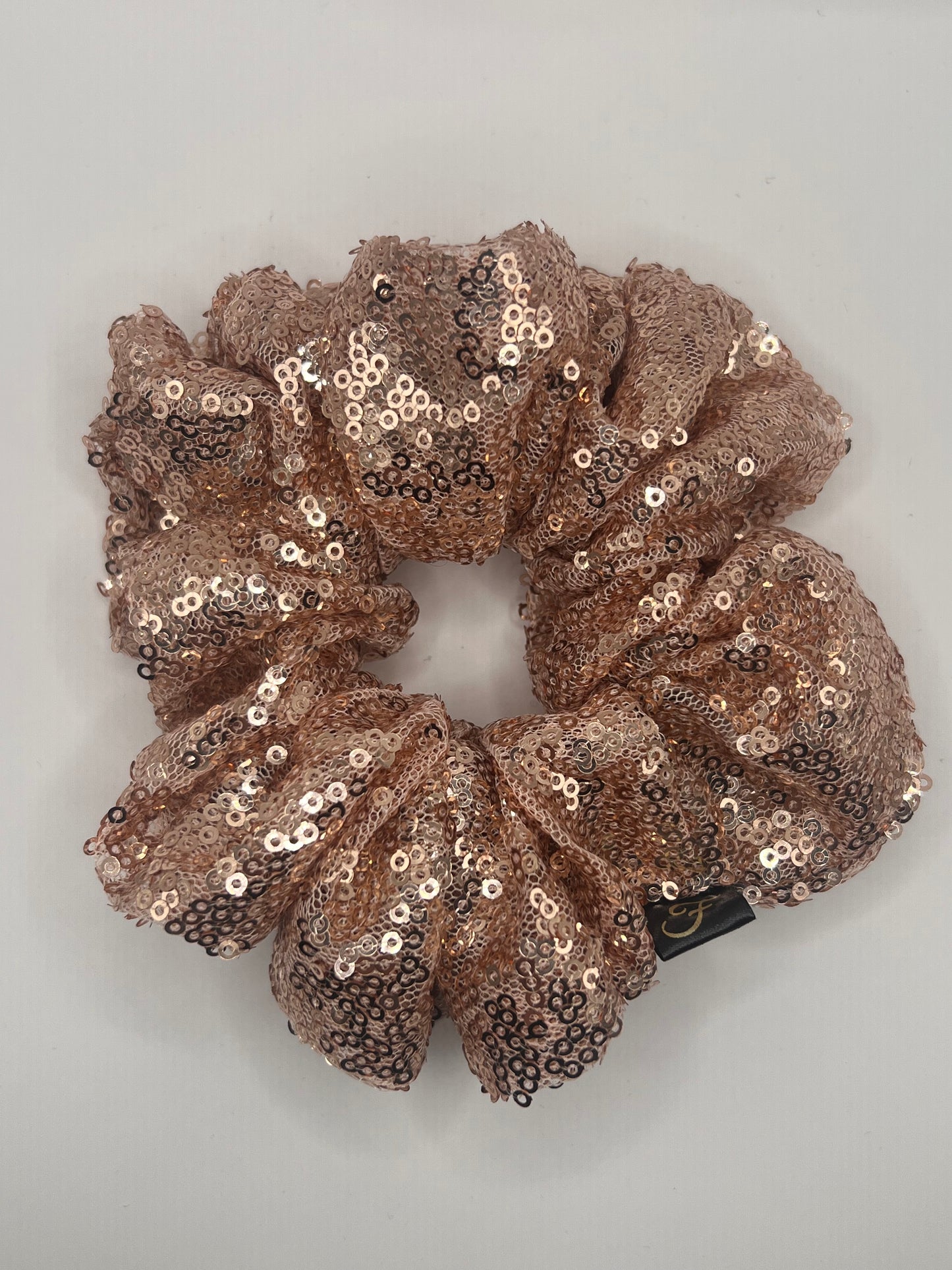 Luxury Rose Gold Sequin Scrunchie