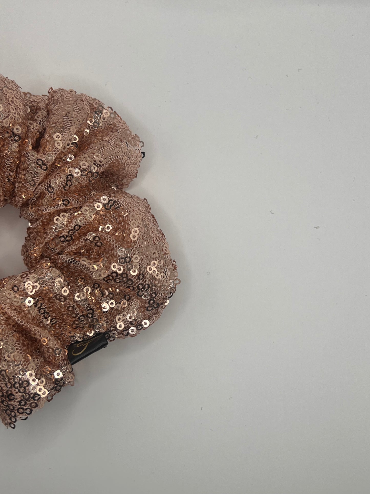 Luxury Rose Gold Sequin Scrunchie