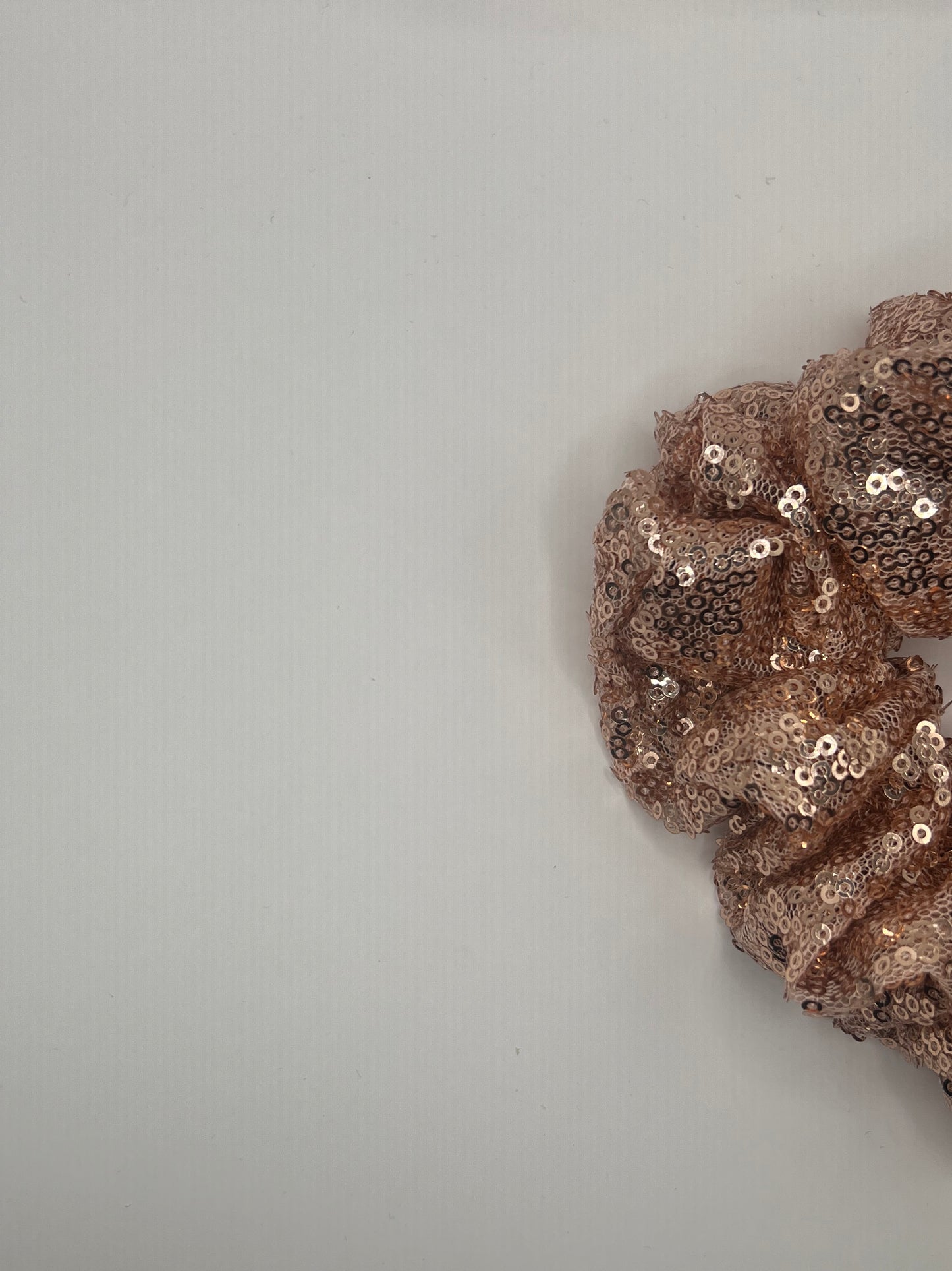 Luxury Rose Gold Sequin Scrunchie