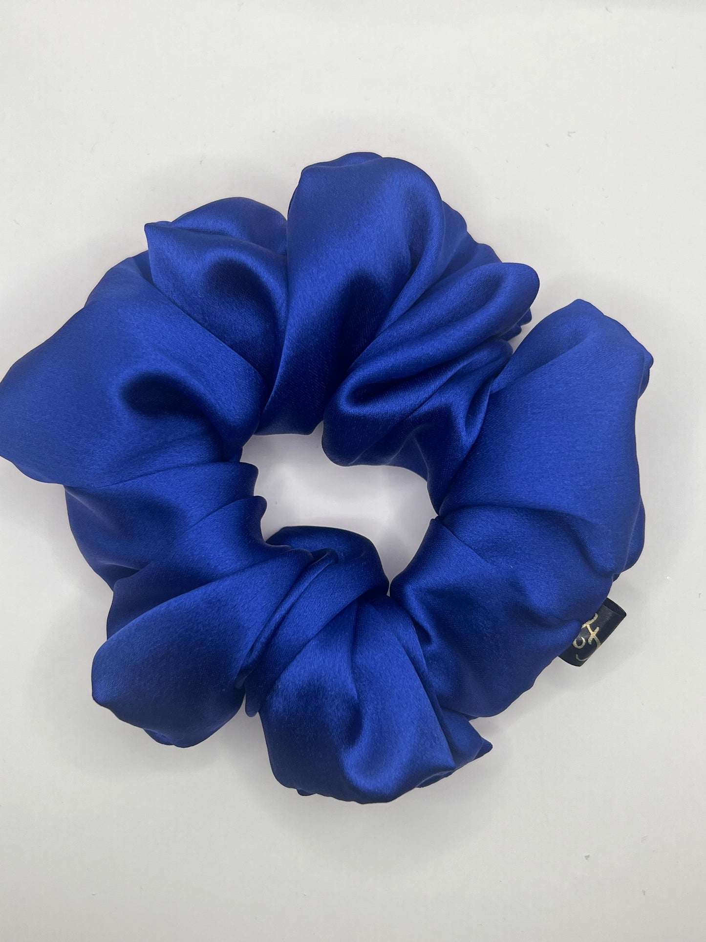 Luxury Cobalt Blue Scrunchie