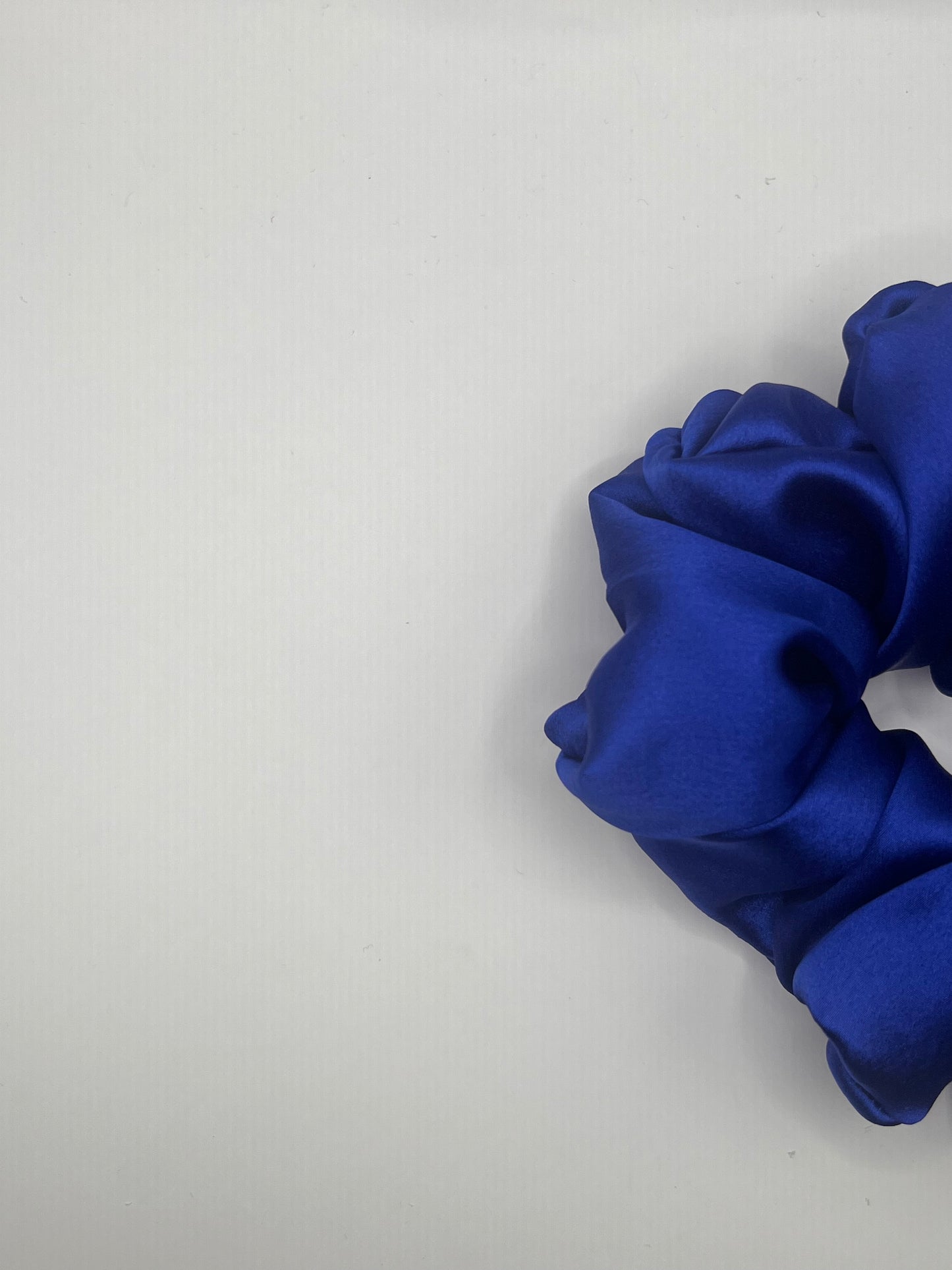 Luxury Cobalt Blue Scrunchie