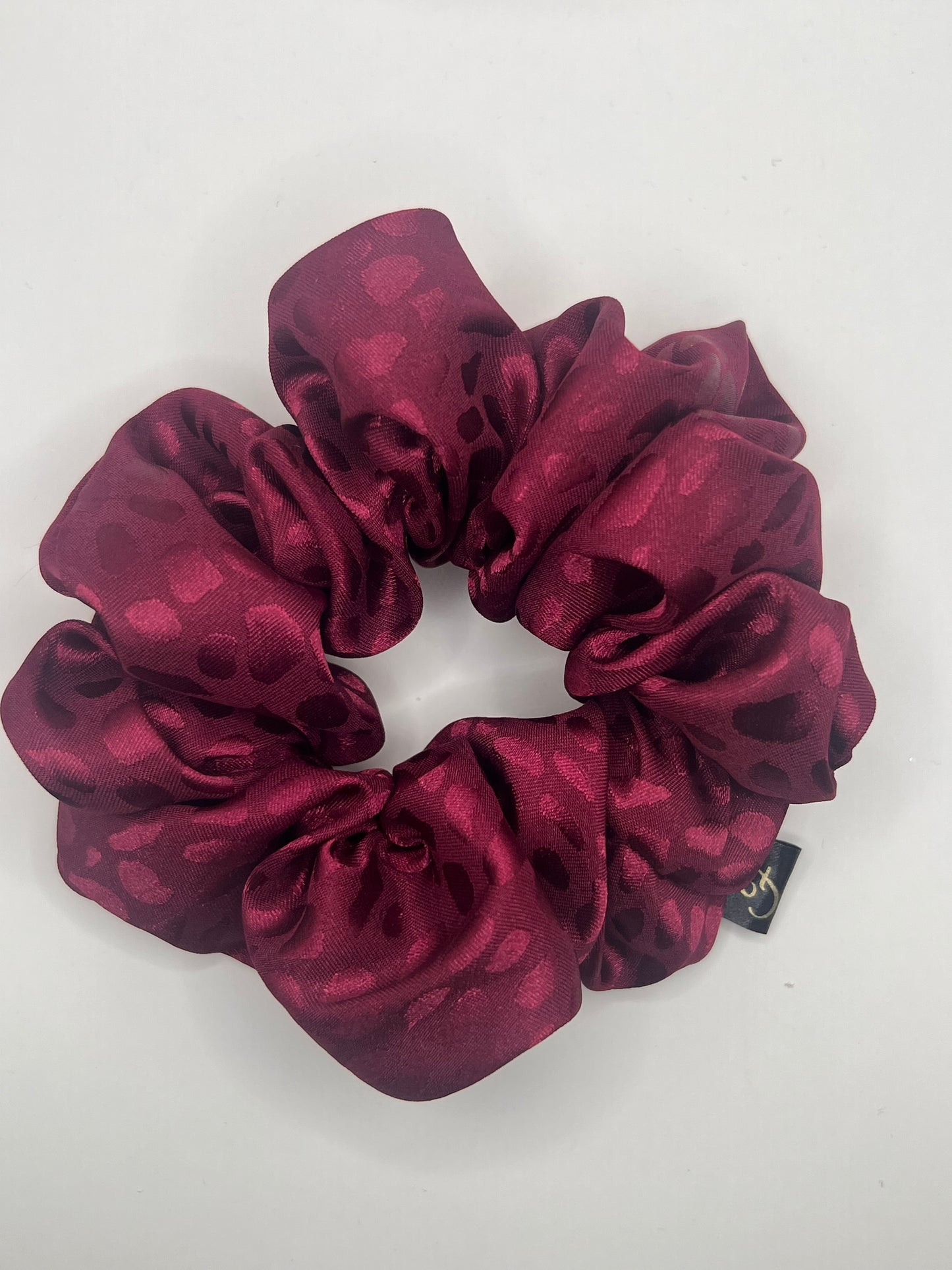 Luxury Magenta Leopard Scrunchie