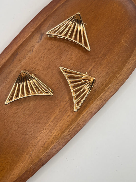 Small Gold Geo Clip