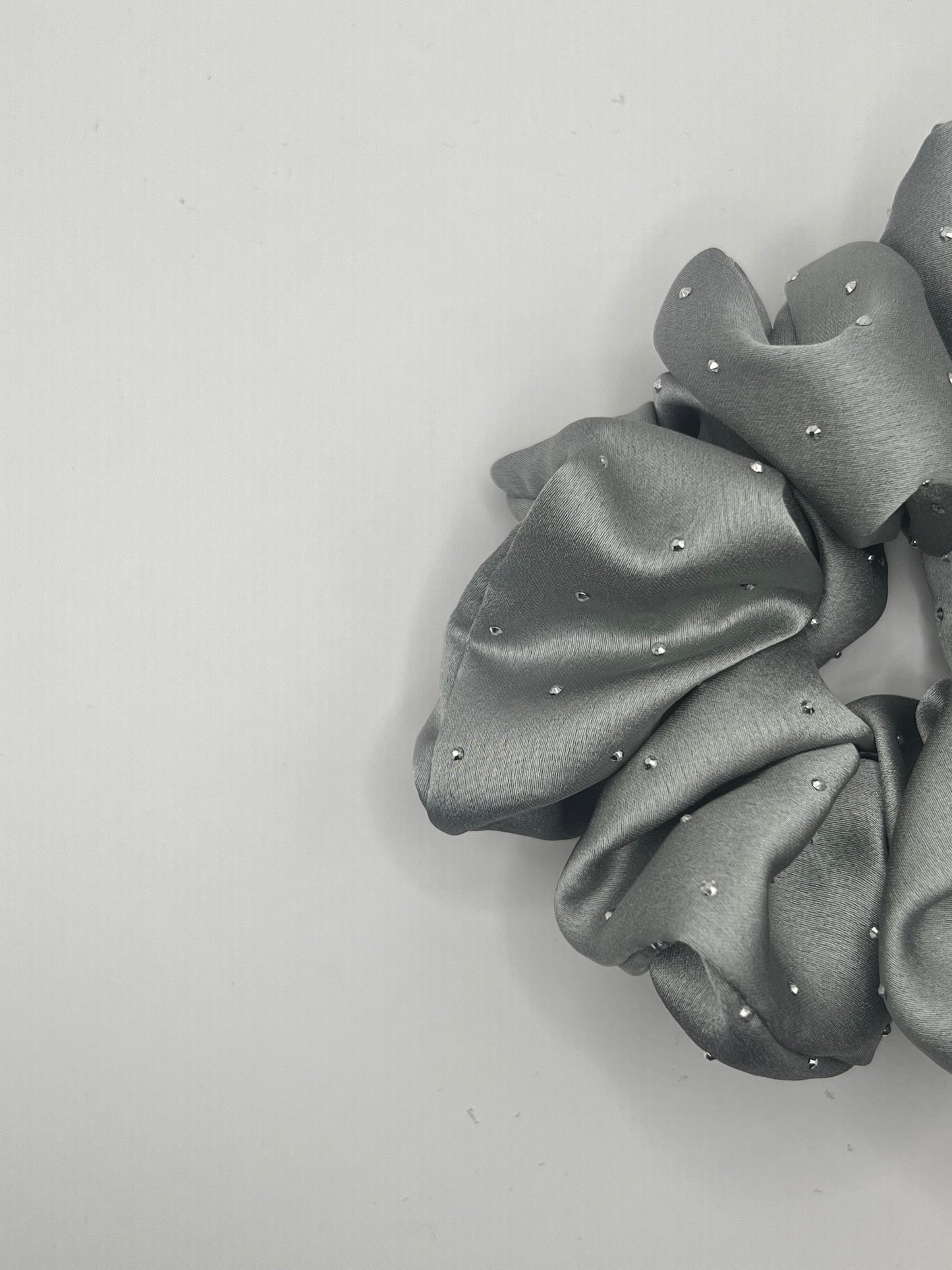 Luxury Silver Sparkle Scrunchie