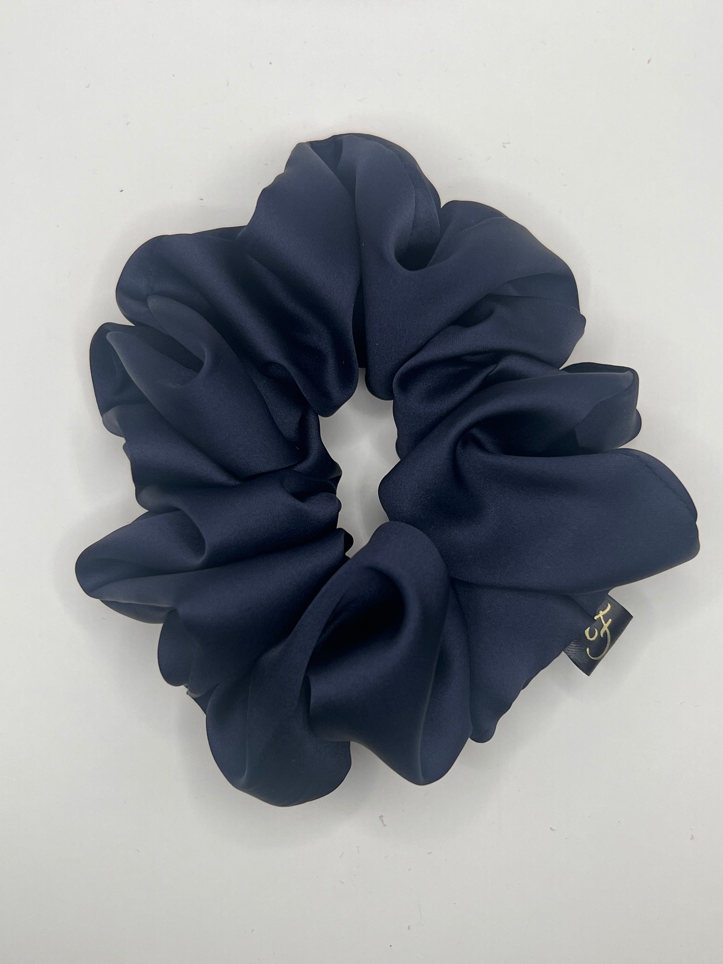 Luxury Navy Scrunchie