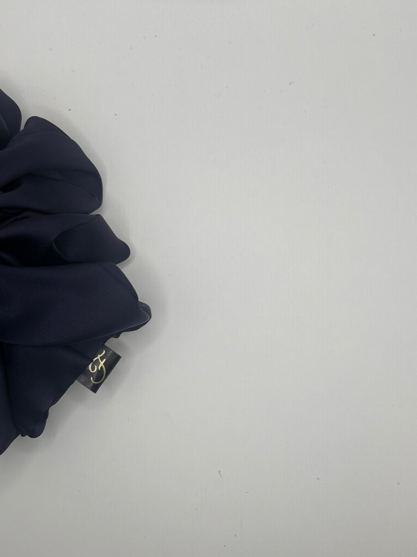 Luxury Navy Scrunchie