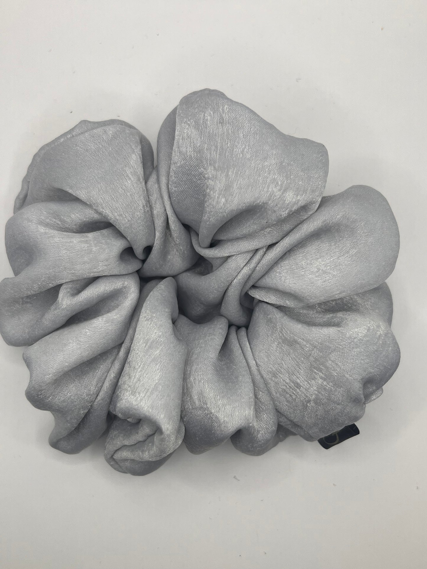 Luxury Silver Scrunchie