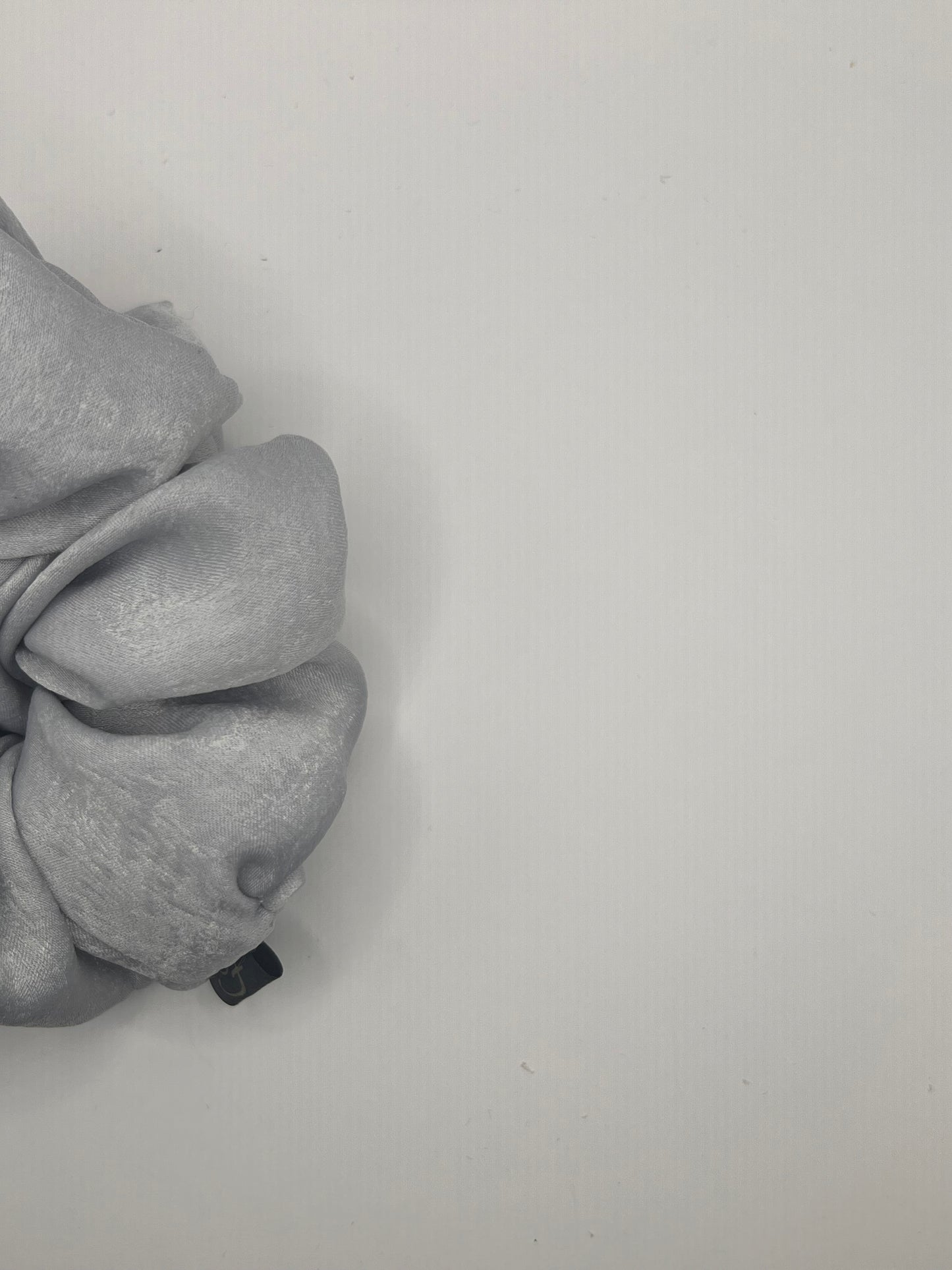 Luxury Silver Scrunchie