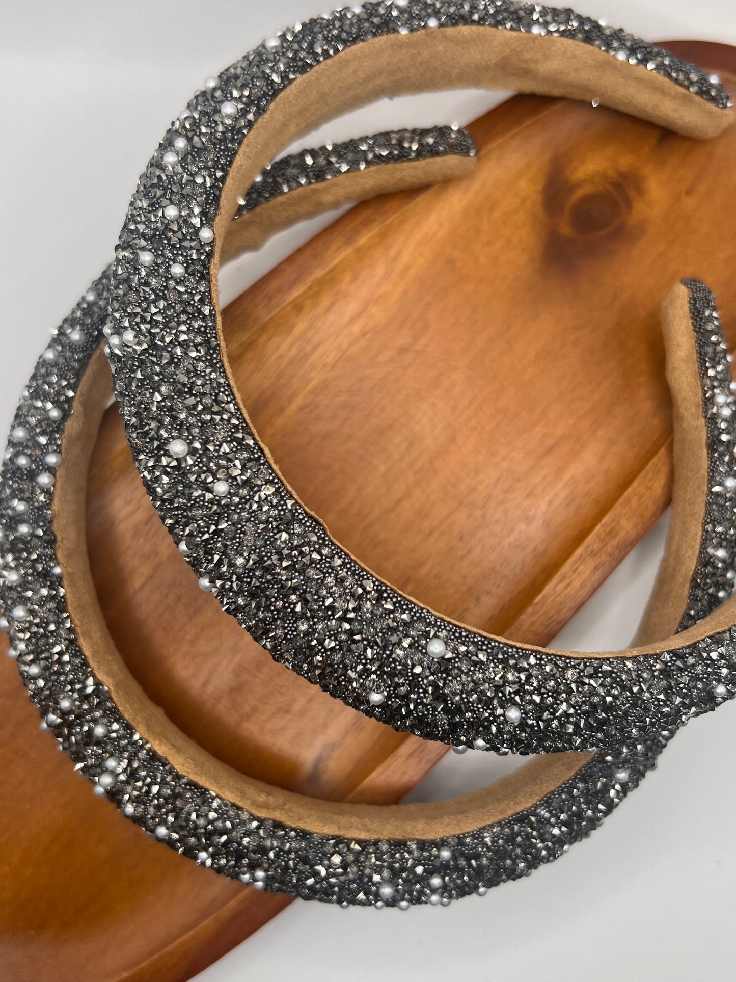 Silver/Charcoal Chunky Headband