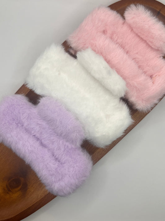 Supersoft Fluffy Claw Clip trio